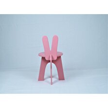 İztalya Tavşan Figürlü Ahşap Çocuk Sandalyesi