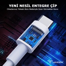 Lucatech Type-C Hızlı Şarj Aleti 25W Pd Type-C-Type-C Akıllı Çip Teknolojili Ultra Hızlı Type-C Şarj Cihazı