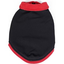 Peti Tailor Köpek Kıyafeti Softshell Su Geçirmez Polar Astarlı Yelek Siyah/kırmızı