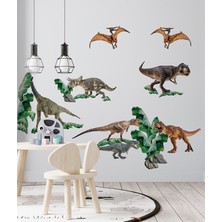 Kt Grup Jurassic World Dinozorların Dünyası Çocuk Odası 3xl Mega Duvar Sticker Seti