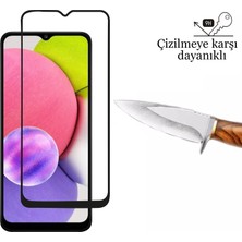 CepStok Samsung Galaxy A03S Kırılmaz Cam 5d Tam Kaplayan Temperli Ekran Koruyucu