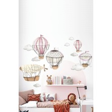 Kt Grup Vintage Balonlar ve Bulutlar Çocuk Odası Duvar Sticker