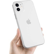 Ceponya iPhone 11 Kılıf  Şeffaf Lüx Sade Tasarım Blok