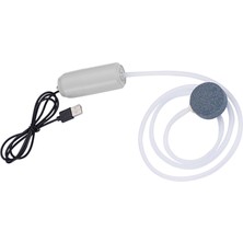 Baosity Taşınabilir Akvaryum Oksijen Hava Pompası USB Sessiz Açık Balıkçılık 5 V Toka Büyük Hacimli Beyaz (Yurt Dışından)