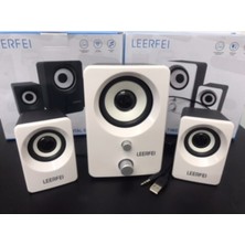 Pazariz 2+1 USB Ses Sistemi Speaker 6W Rms Hoparlör Bilgisayar Laptop Cep Telefonu