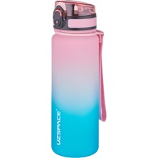 Uzspace Tritan Matara 500 ml Pembe Yeşil Çift Renk