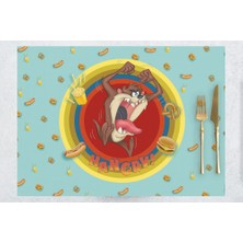 Adawall Home Tazmania Monster Kumaş Amerikan Servis 4'lü Set 35 x 50 cm