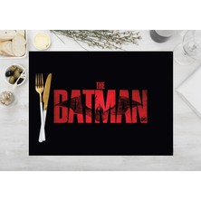 Adawall Home The Batman Black Kumaş Amerikan Servis 4'lü Set 35 x 50 cm