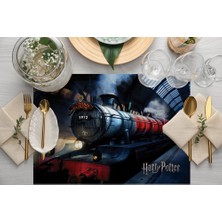 Adawall Home Hogwarts Express Kumaş Amerikan Servis 4'lü Set 35 x 50 cm