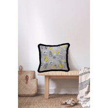 Adawall Home Grey Angry Tweety Dekoratif Kırlent