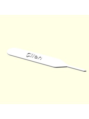 Aldım Geldi Çilen Kişiye Isime Isme Özel Kitap Ayracı Kütüphane Kitaplık Isimlik Sevgiliye Eşe Hediyelik Hediyesi Dekoratif Organik Plastik