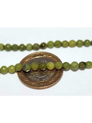 Yaşam Tohumu Peridot (Zebercet) Taşı Faset Kesim 4mm/10 Adet