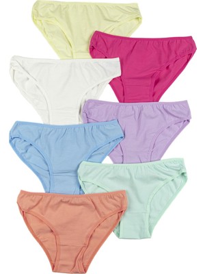 Nicoletta Turuncu Kadın Külot 7 Li Paket Likralı