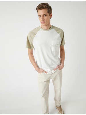 Koton Erkek Reglan Kol Cepli Tişört