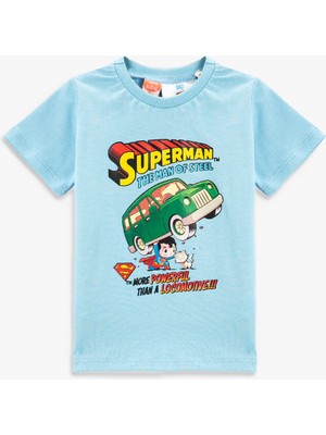 Koton Superman Baskılı Tişört Kısa Kollu Pamuklu