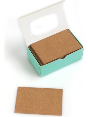 Paket Parti Boş Kartvizit Kraft 8.5x5.5 (90'lı)