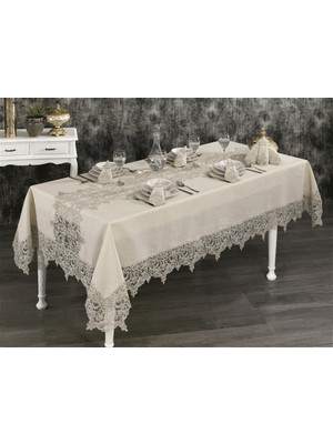 Saray Fransız Dantelli Yemek Takımı