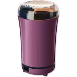 Three Beans 400 W Elektrikli Kahve Öğütücü Mini Mutfak Tuz Biber Öğütücü Güçlü Baharat Somun Tohum Kahve Çekirdeği Kırıcı Taşlama Makinesi | Manuel Kahve Öğütücüleri (Mor) (Yurt Dışından)