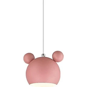 Three Beans Nordic Duvar Lambası Çocuk Odası Işıkları Için Alüminyum Mickey Aplik Modern Kapalı Duvar Işık Fikstür E27 Yaratıcı Armatür (Pembe Asılı) (Yurt Dışından)