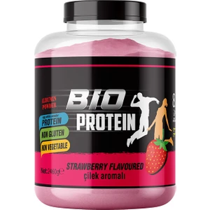 Bio Protein Bioprotein Çilek Aromalı Yumurta Akı Protein Tozu Egg White Powder 2460 gr