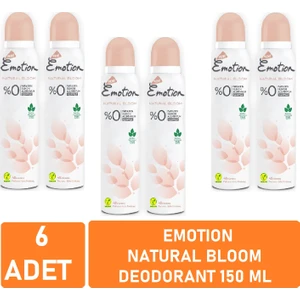 Kadın Deodorant Natural Bloom  150 ml - 6'lı Avantaj Paketi