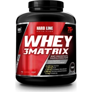 Hardline Nutrition Hardline Whey 3 Matrix Protein Tozu 2300 gr Çilekli