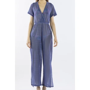 Lacivert Kadın Pareo Tulum Plaj Elbisesi