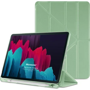 Samsung Galaxy Tab S8 X700 Kılıf Origami Pencil Açık Yeşil