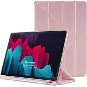 Samsung Galaxy Tab S8 X700 Kılıf Origami Pencil Rose Gold