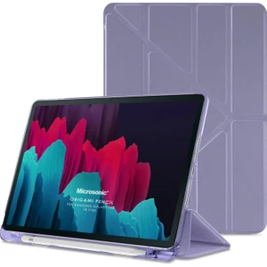 Samsung Galaxy Tab S8 X700 Kılıf Origami Pencil Lila