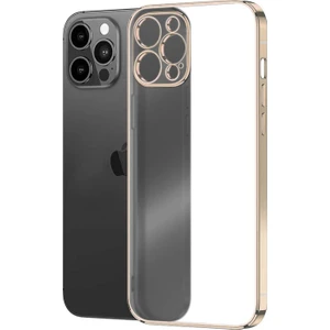 Apple iPhone 12 Pro Max Kılıf Square Matte Plating Gold
