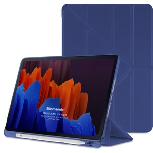 Samsung Galaxy Tab S8 Plus X800 Kılıf Origami Pencil Lacivert