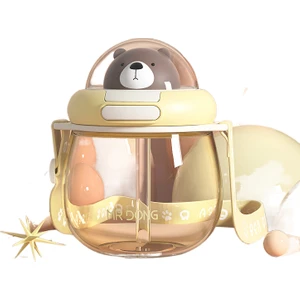 Öğrenci Sevimli Taşınabilir Su Bardağı Tritan Suluk 650ML(Yurt Dışından)