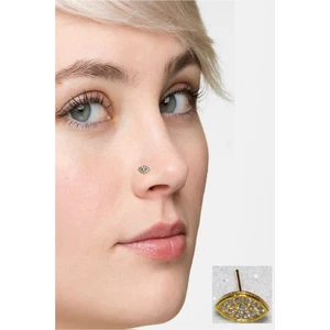 Begonia Accessories 925 Ayar Gümüş Zirkon Taşlı Badem Hızma