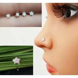 Begonia Accessories 925 Ayar Gümüş Zirkon Taşlı Yıldız Hızma