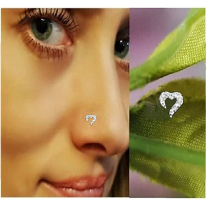 Begonia Accessories 925 Ayar Gümüş Zirkon Taşlı Kalp Hızma