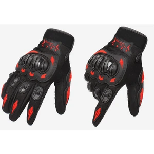 Erkek Motosiklet Eldiveni - Kırmızı (Yurt Dışından)