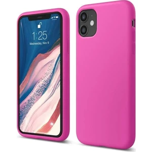 Apple iPhone 11 Lansman Silikon Kılıf Fuşya