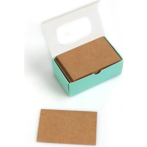 Paket Parti Boş Kartvizit Kraft 8.5x5.5 (90'lı)