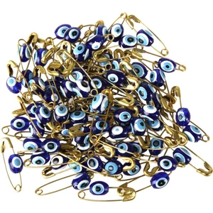 Paket Parti Nazar Boncuklu Çengelli Iğne 100'LÜ