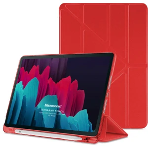 Samsung Galaxy Tab S8 X700 Kılıf Origami Pencil Kırmızı