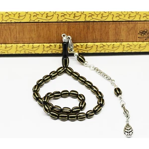 Bilek Boy Sarı Karpuz Dilim Işlemeli Gürcistan Oltusu Tesbih