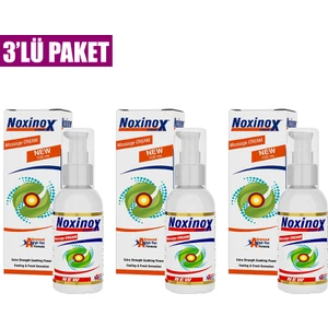 Noxinox Cream 100 ml Rahatlatıcı ve Serinletici Masaj Kremi 3'lü
