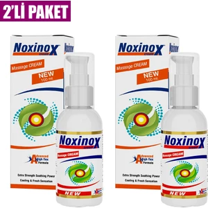 Noxinox Cream 100 ml Rahatlatıcı ve Serinletici Masaj Kremi 2'li