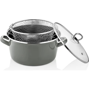 Betty Antrasit Gri Kızartma Tenceresi 22 Cm 4.5 Lt