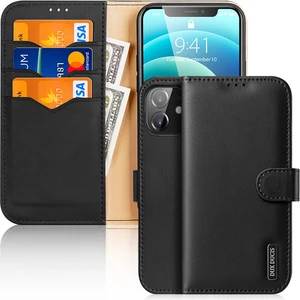 ally mobile Dux Ducis iPhone 12 - 12 Pro Kılıf Mıknatıslı Cüzdanlı Deri Kılıf Hivo Series