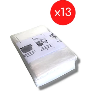 16L Uyu mlu Yerli Çöp Poşeti - 13 Paket - 6500 Bez Kapasiteli