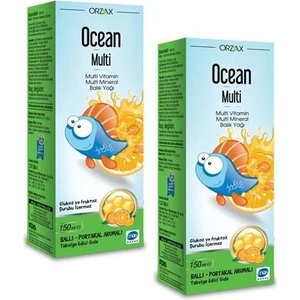Ocean Multi Ballı Portakallı 150ML Balık Yağı Şurubu 2ADET