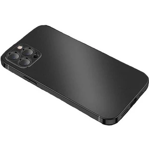 Apple iPhone 12 Kılıf Kamera Korumalı Parlak Renkli Kare Kaplama Yumuşak Tpu Silikon Telefon Kılıfı