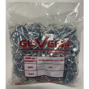 10 mm Güven Yaylı Pim (100 Adet)